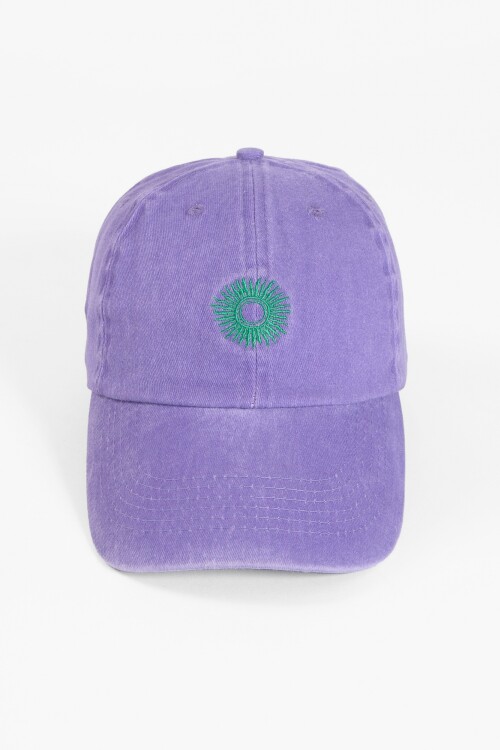 Cap bordado sol violeta