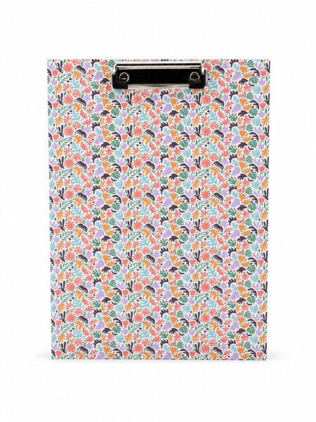 TABLA DE APUNTES CON PINZA ROJO