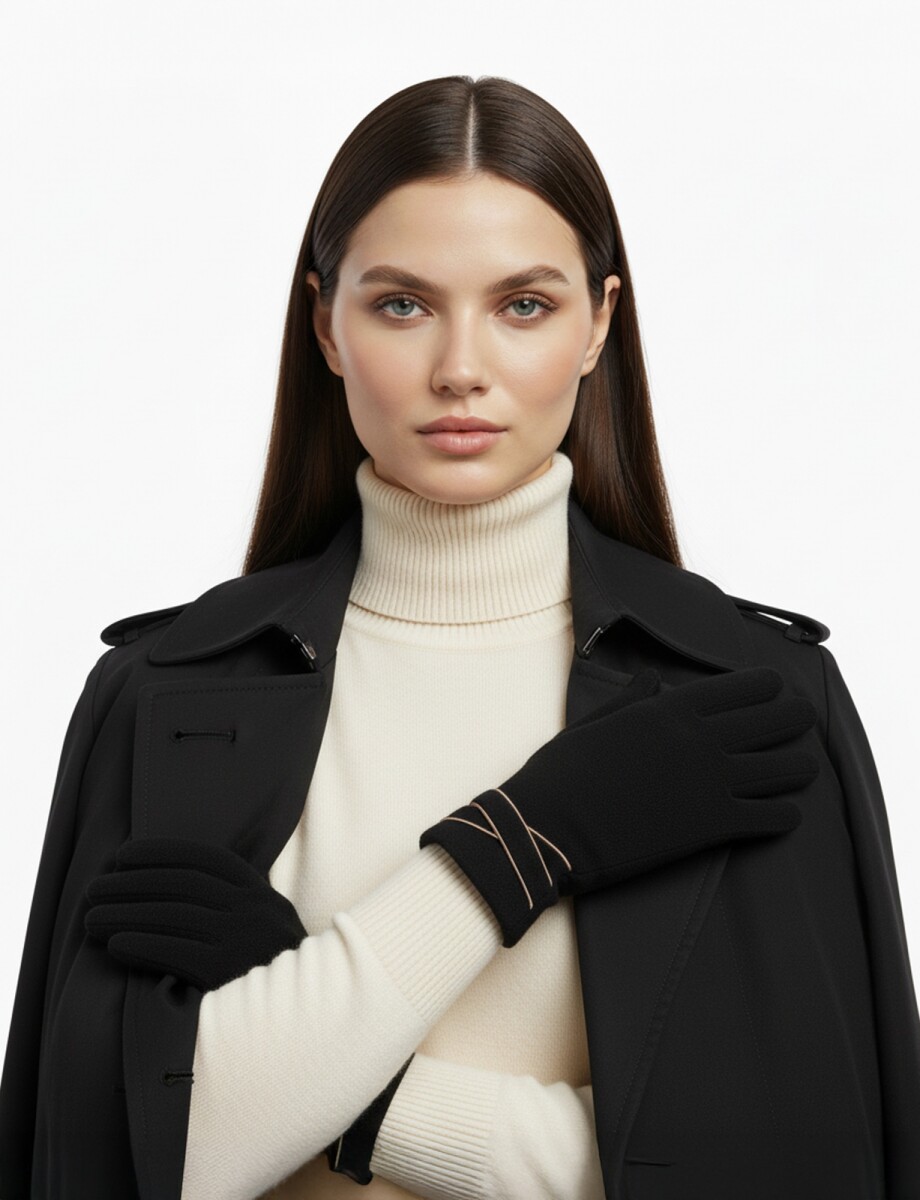 Guantes Suede - Negro 