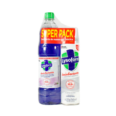 PACK LYSOFORM AEROSOL 360ML + LIMPIADOR LYSOFORM 900ML DE REGALO PACK LYSOFORM AEROSOL 360ML + LIMPIADOR LYSOFORM 900ML DE REGALO