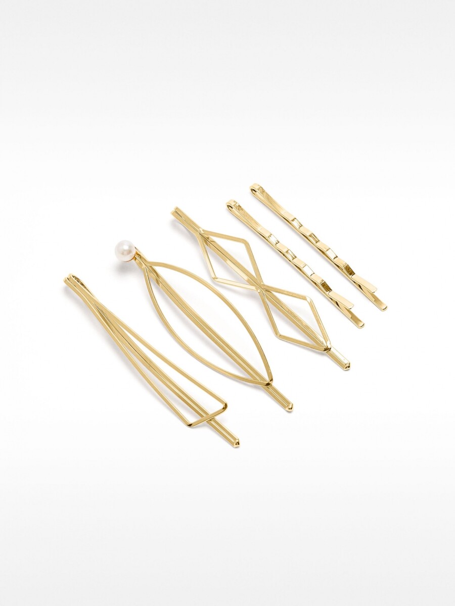 Conjunto De Horquillas Para El Pelo dorado