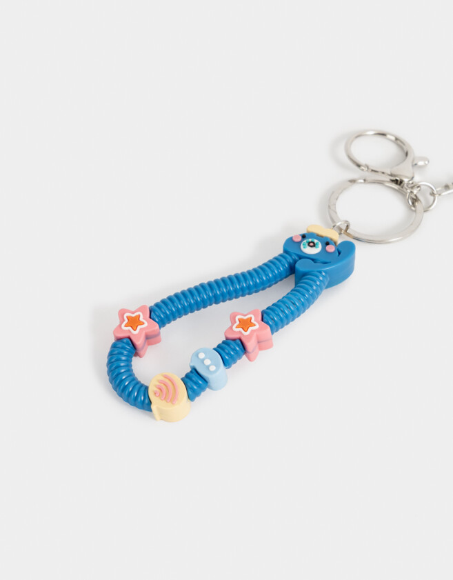 Llavero Lúdico Llavero Y Charm De Celular Con Strap - Azul Medio