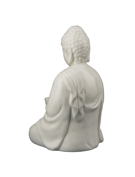 CANDELABRO BUDA DE PORCELANA 10x12x18CM CREMA CANDELABRO BUDA DE PORCELANA 10x12x18CM CREMA