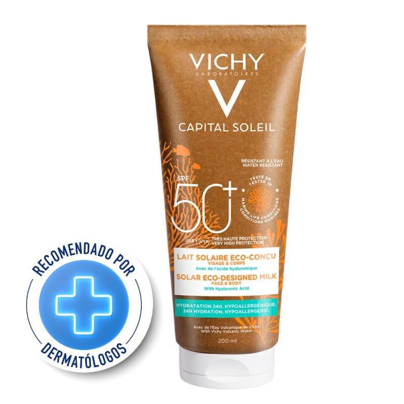 Protector Solar Vichy Cap. Soleil Eco Milk Spf50. 200ml Protector Solar Vichy Cap. Soleil Eco Milk Spf50. 200ml