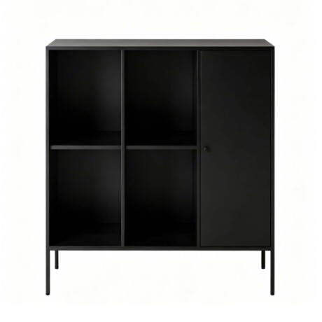 APARADOR 1P 4E METAL NEGRO OLIVIA