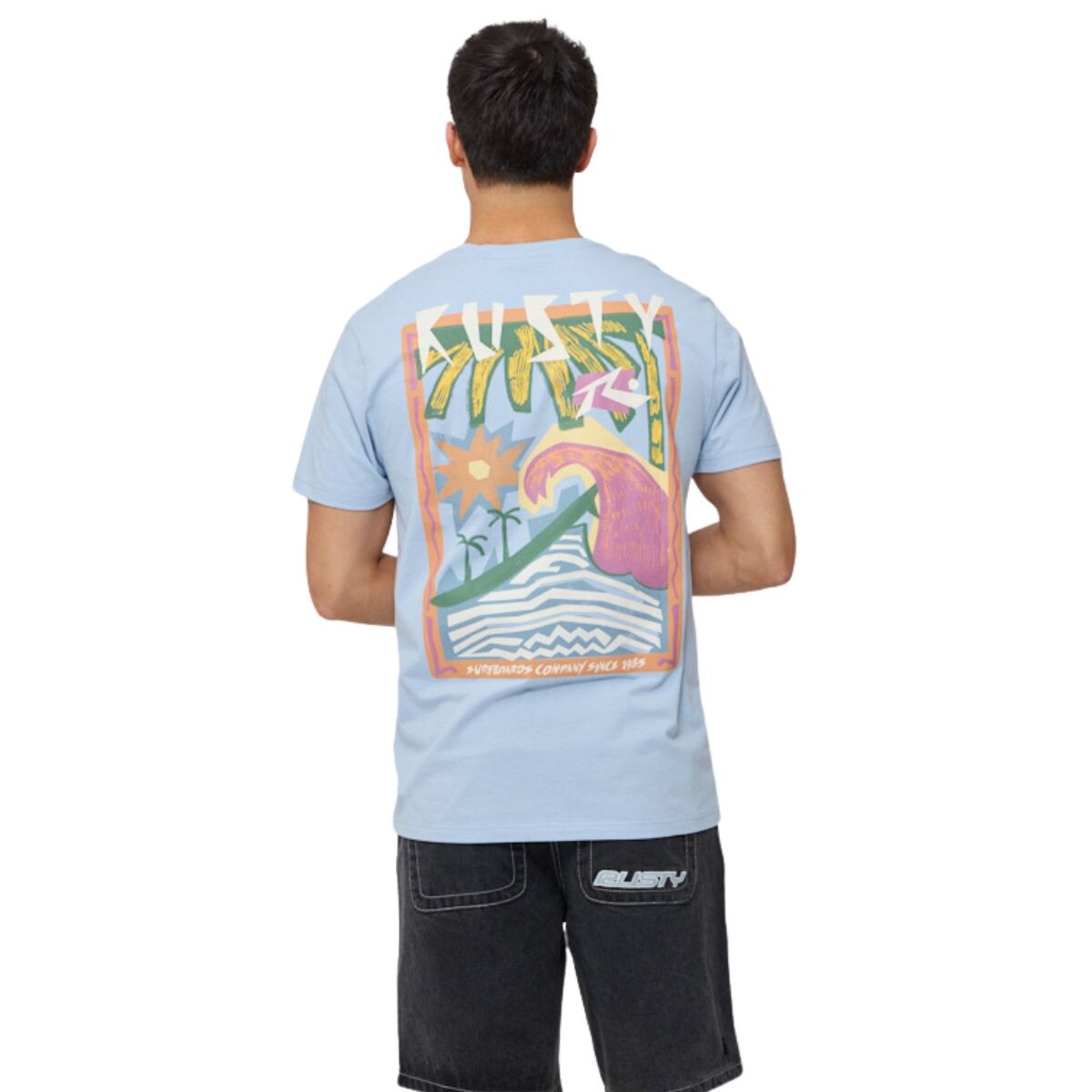 T-SHIRT RINZA XS-XXL - CELESTE 