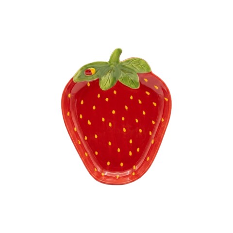 SALSERA CERAMICA DIS FRUTILLA 14X11CM Unica