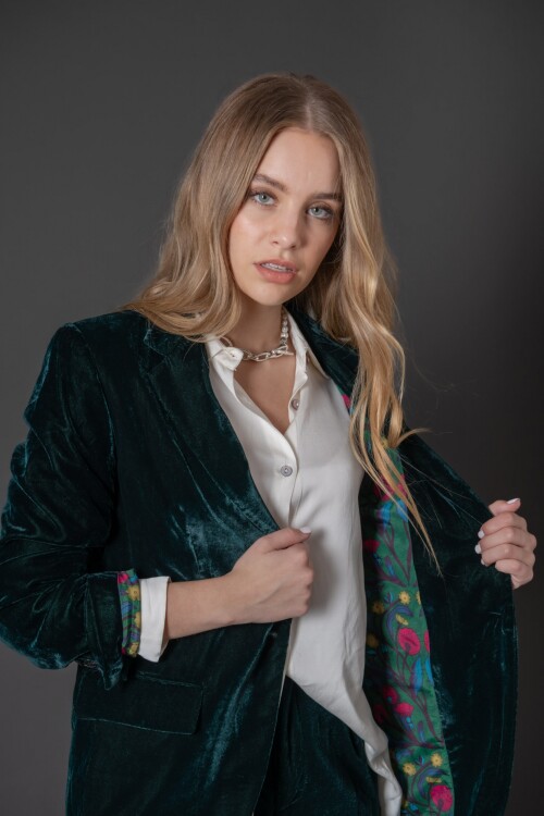 Chaqueta Velvet Verde