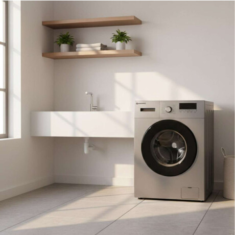 Lavarropas carga frontal Daewoo Inverter Capacidad de 10kg Color silver