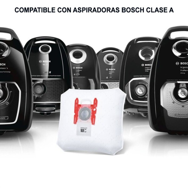 Pack De 4 Bolsas Para Aspiradora Bosch Bbz41fgall BOLSA DE ASPIRACION BOSCH BBZ41FGALL