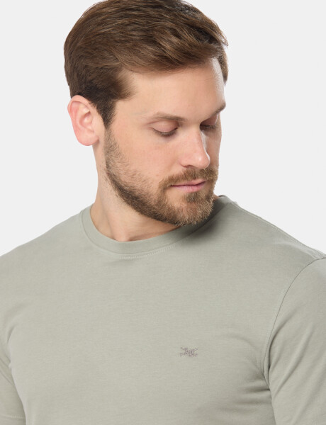 REMERA LISA DE ALGODÓN Pistacho