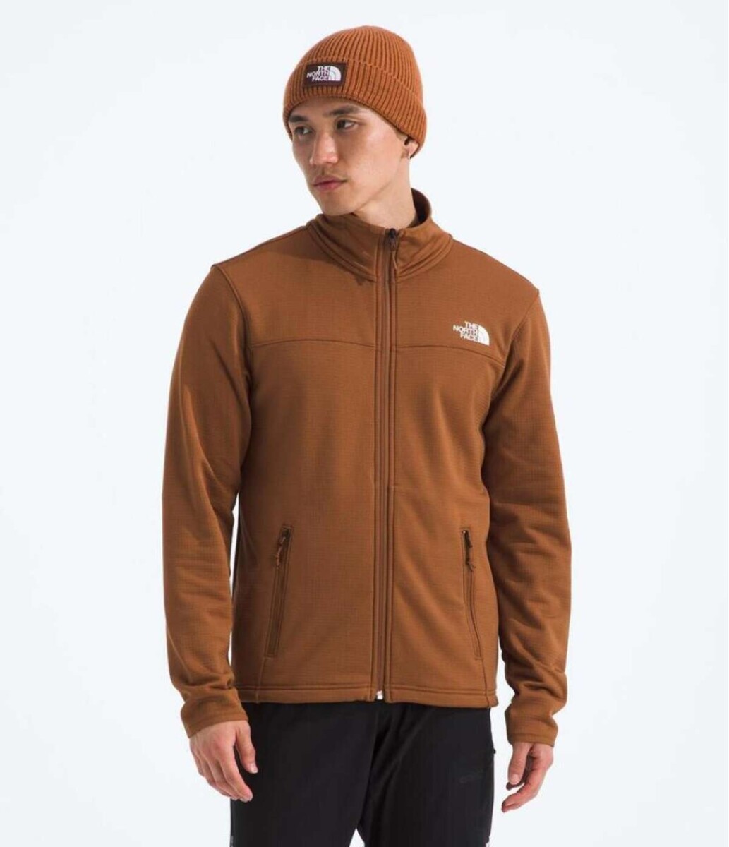 Campera Polar Cedar Trail Grid hombre - Burnt Umber 