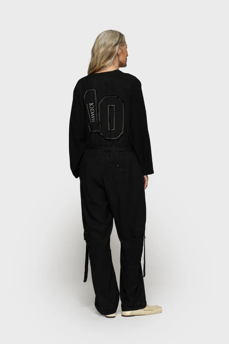 COMFORT JUMPSUIT TENCEL Negro