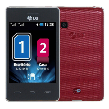 Lg T375 Cookie Smart Rojo 001