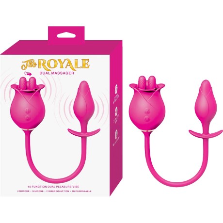 Plug Anal Vibrador y Estimulador Clítoris The Royale Dual Massager Plug Anal Vibrador y Estimulador Clítoris The Royale Dual Massager