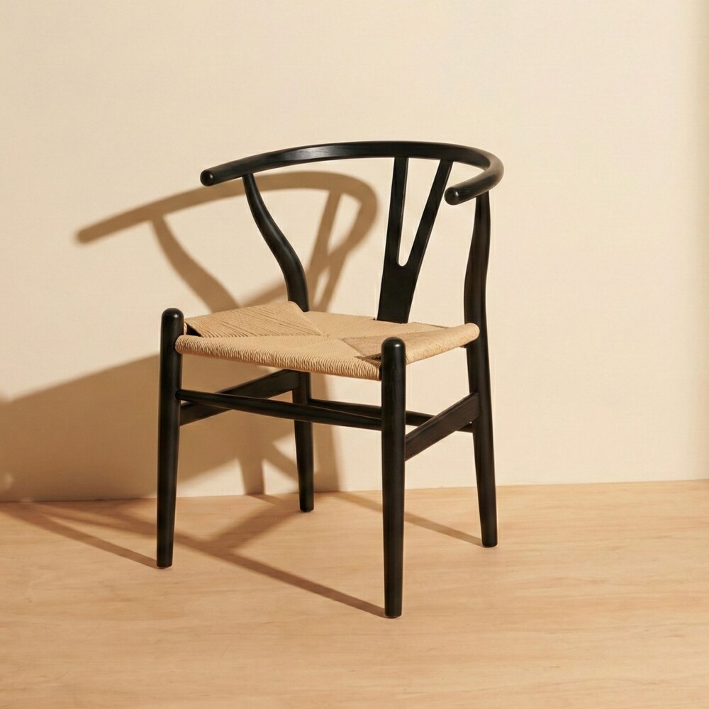 Silla Wishbone Negro