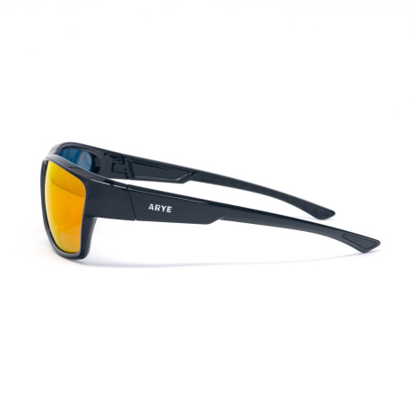 Lentes de Sol Arye Polarizados Armazón Negro Brillante Rojo