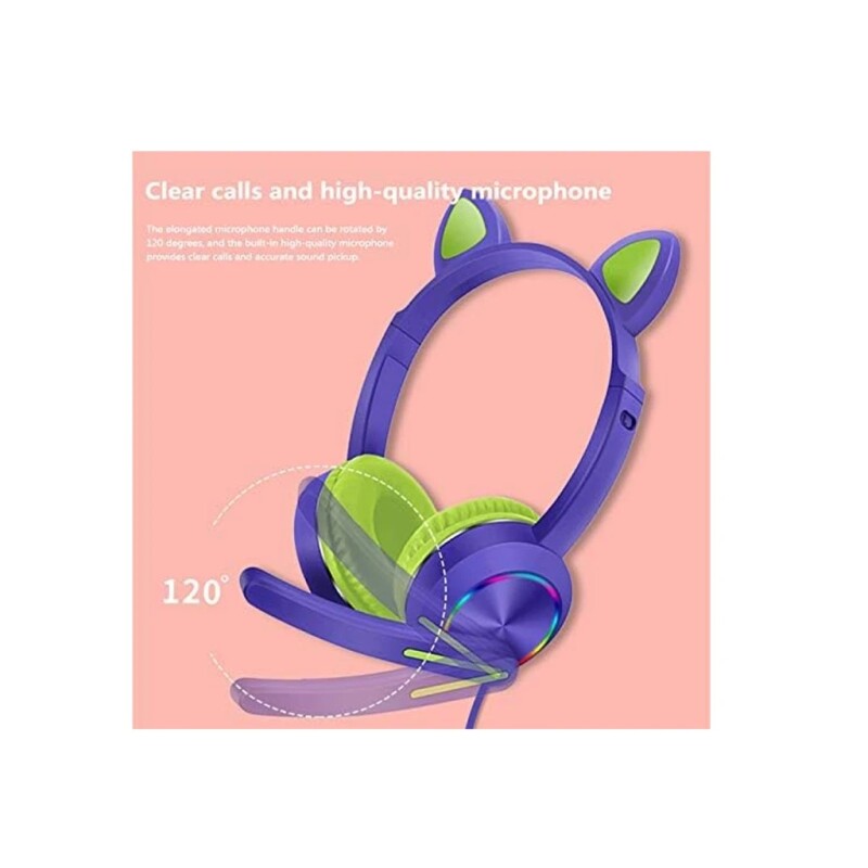 Auriculares GAMER CAT CON LUZ AKZ-020 Auriculares GAMER CAT CON LUZ AKZ-020