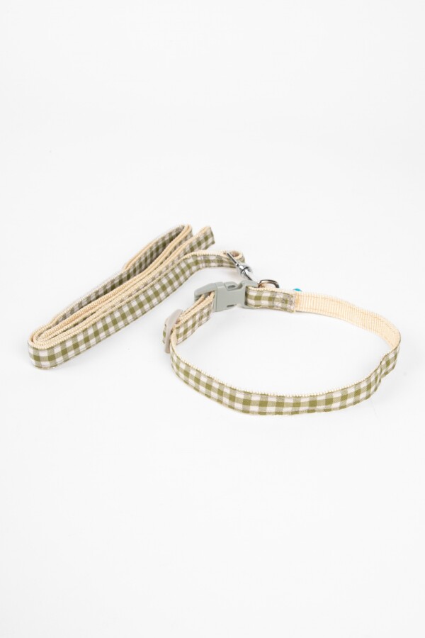 COLLAR Y CORREA DE PERRO VICHY VARIOS