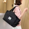 Bolso de viaje impermeable plegable y expandible negro