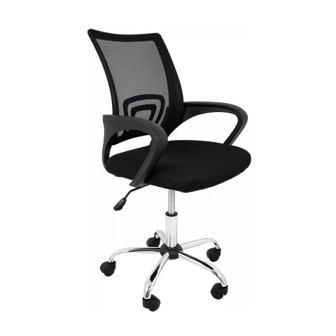 Silla de Escritorio Ergonómica Silla de Oficina Tapizado Mesh Negro Silla de Escritorio Ergonómica Silla de Oficina Tapizado Mesh Negro