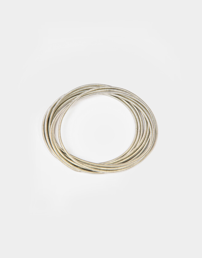 Pulseras Elásticas Sets De metal Set De Pulseras - Plateado