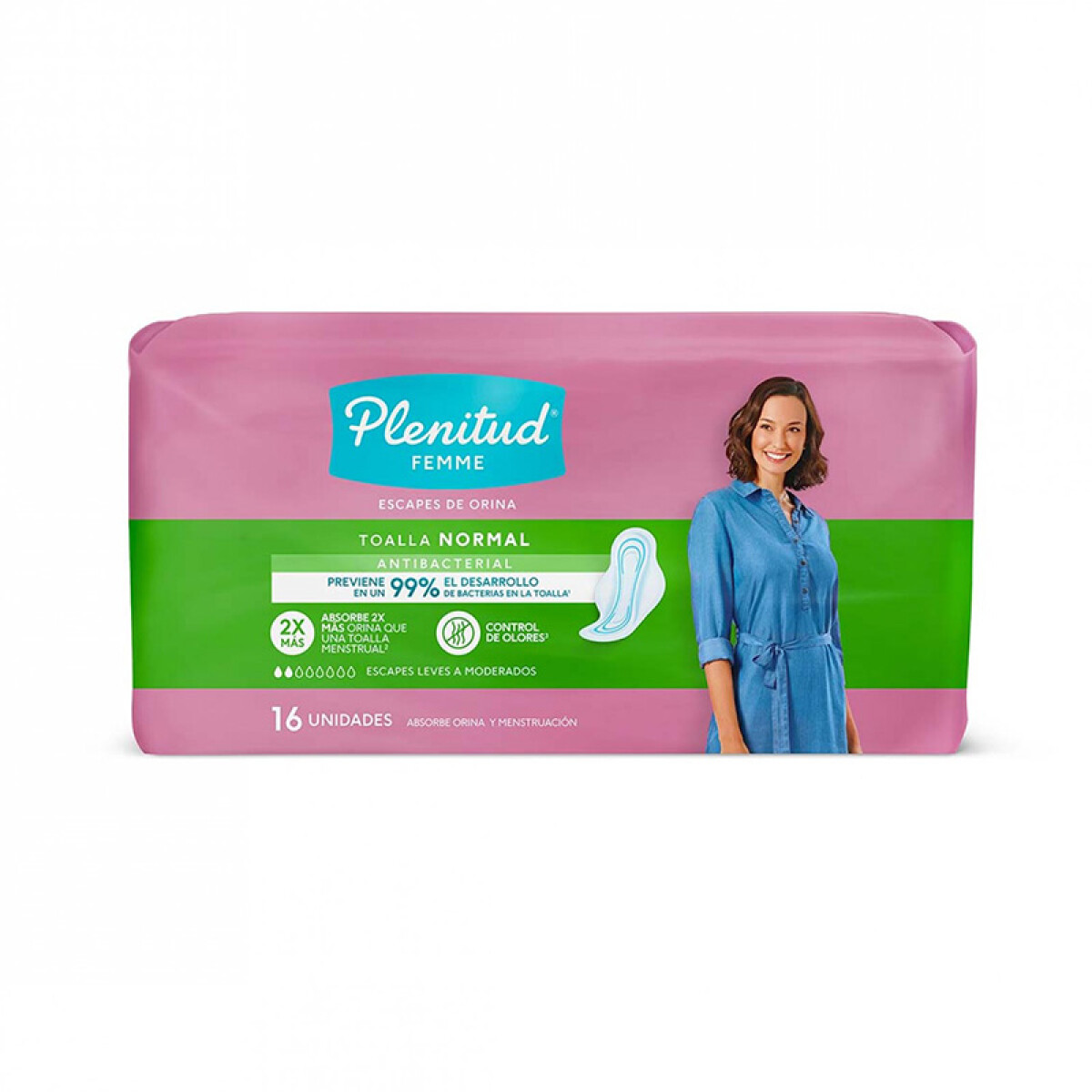 Plenitud femme toalla - Normal antibacterial x16 