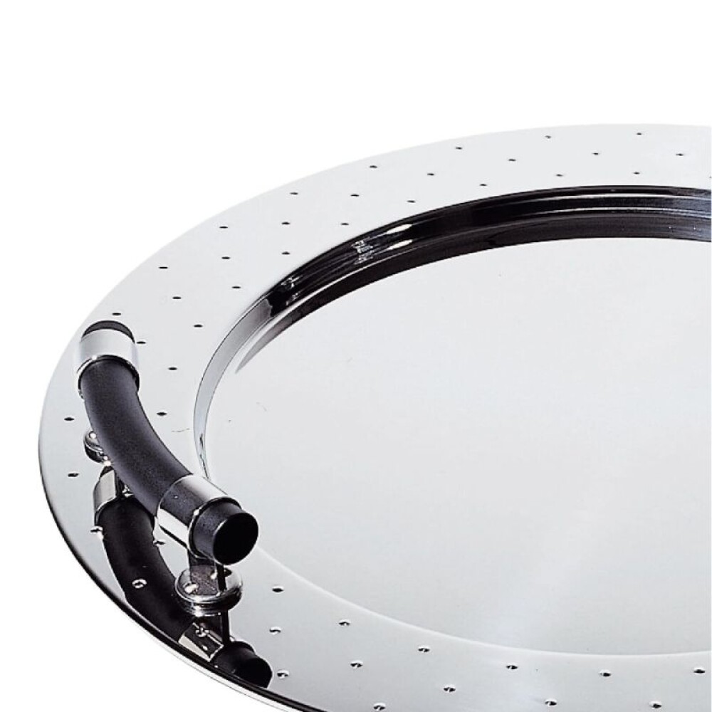 ALESSI BANDEJA MICHAEL GRAVES RED. 48CM INOX C/ ASAS NEGRAS ALESSI BANDEJA MICHAEL GRAVES RED. 48CM INOX C/ ASAS NEGRAS