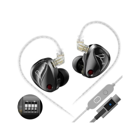 Auriculares Kz Duonic-bass Usb-c Con Microfono Y Switch Auriculares Kz Duonic-bass Usb-c Con Microfono Y Switch