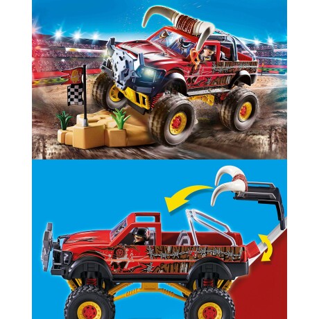Juguete Playmobil Stunt Show camioneta Bull Monster Truck 57 piezas Juguete Playmobil Stunt Show camioneta Bull Monster Truck 57 piezas