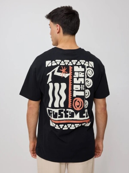 T-SHIRT RUSTY BOBLU NEGRO
