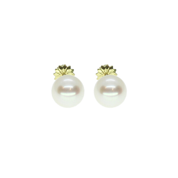 Caravanas en oro 18k con perlas de cultivo de 8,75mm Caravanas en oro 18k con perlas de cultivo de 8,75mm