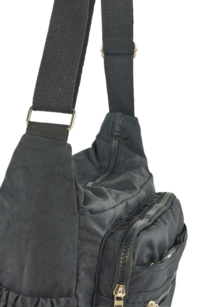 Morral con bolsillos Negro
