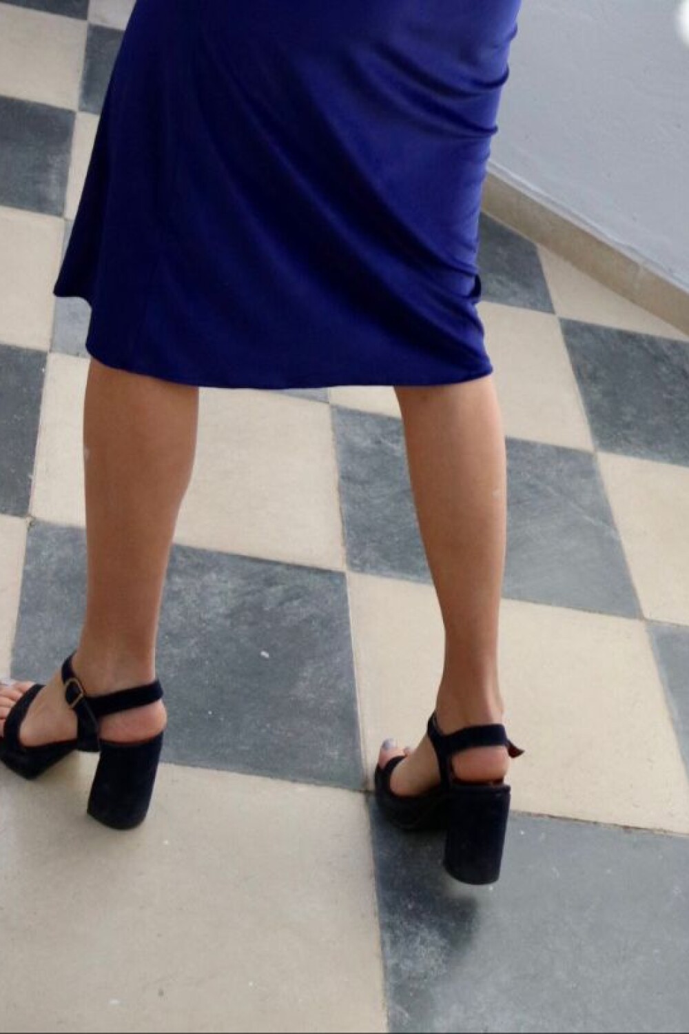 None Bridal Heels Azul