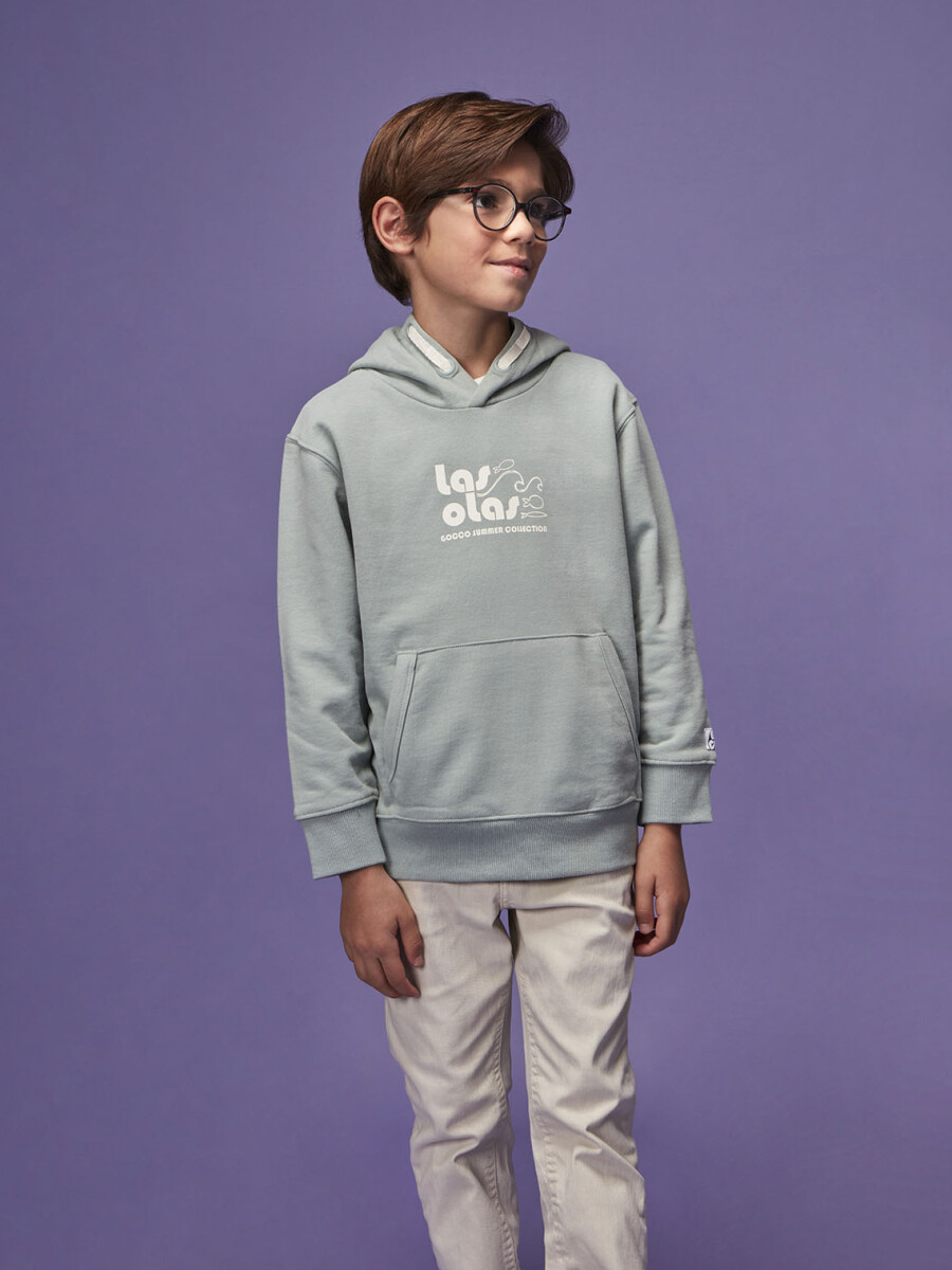 Sudadera Con Capucha Azul