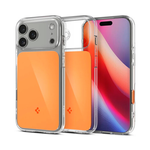 Spigen Funda Ultra Hybrid T MagFit iPhone 17 Pro - Glossy Orange Spigen Funda Ultra Hybrid T MagFit iPhone 17 Pro - Glossy Orange