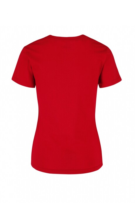 Camiseta a la base dama Rojo