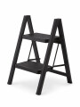 ESCALERA PLEGABLE DOS PELDAÑOS NEGRO