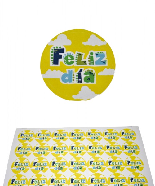 Stickers feliz dia plancha DISEÑO 7