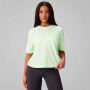 Top Training 100% Cotton Boxy Tee Mujer Neo Lime