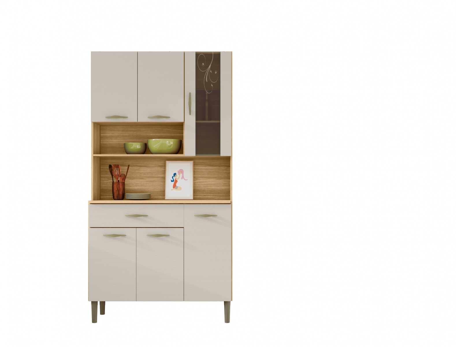 PARANA- KIT COCINA GOLDEN 6P FREIJO/SUAVE 196-9031 