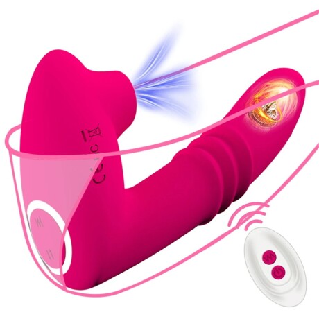 Estimulador Doble Estimulo Con Succión Y Control Remoto Estimulador Doble Estimulo Con Succión Y Control Remoto