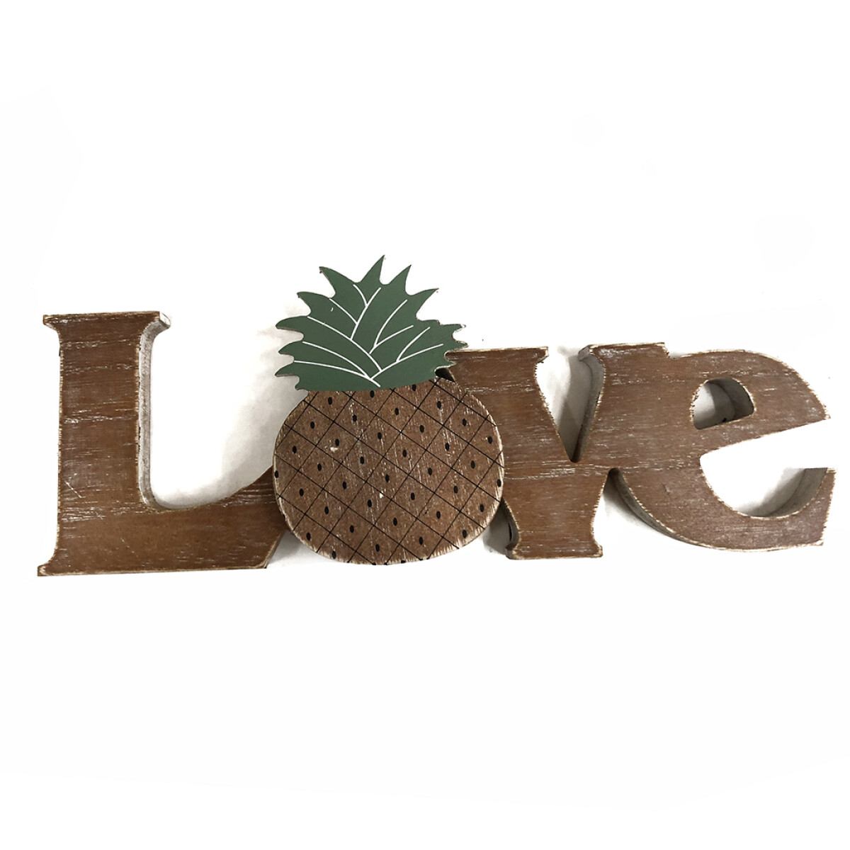 CARTEL DECORATIVO MADERA "LOVE" 30X10CM 