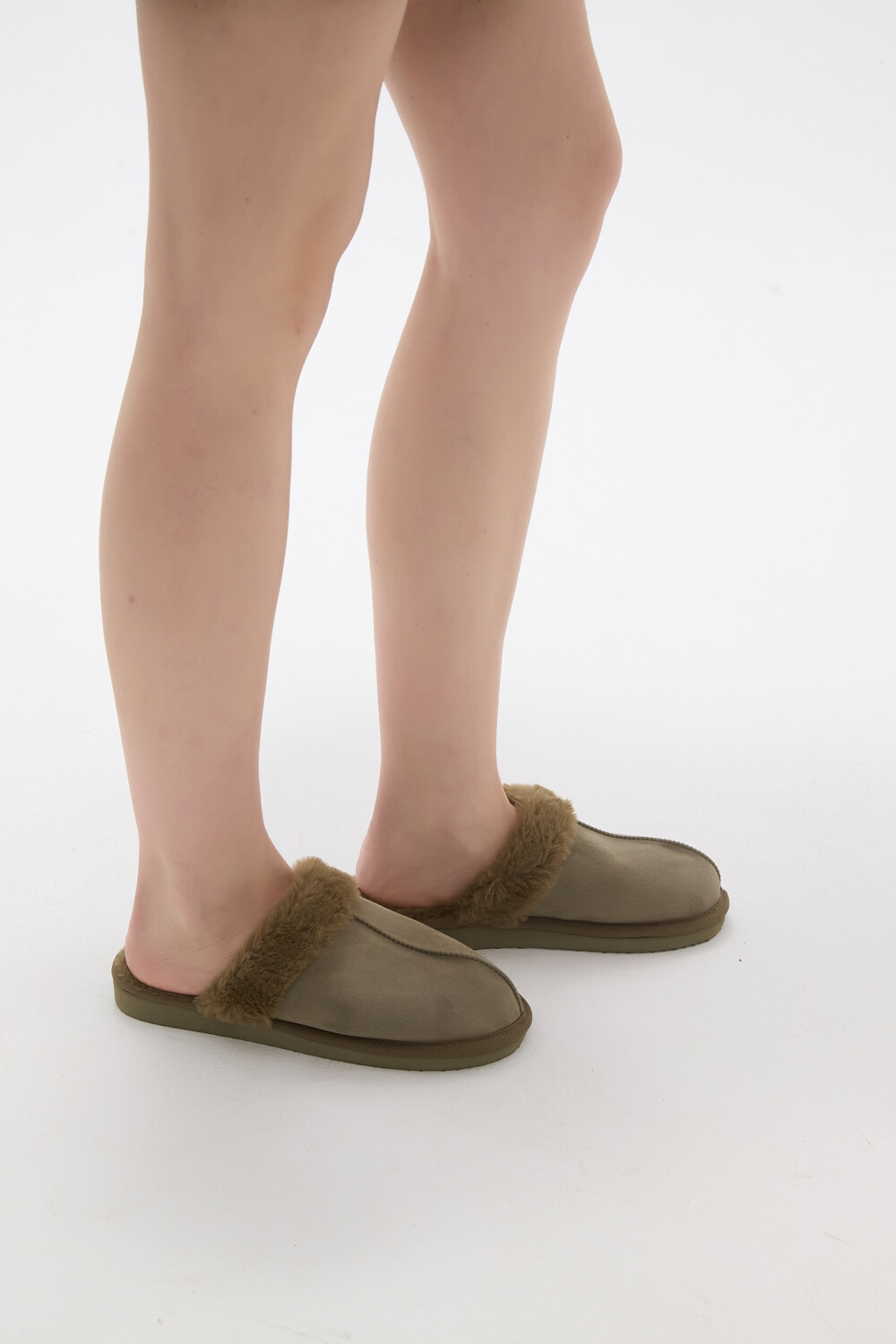 Pantuflas Pantusi Verde Grisaceo