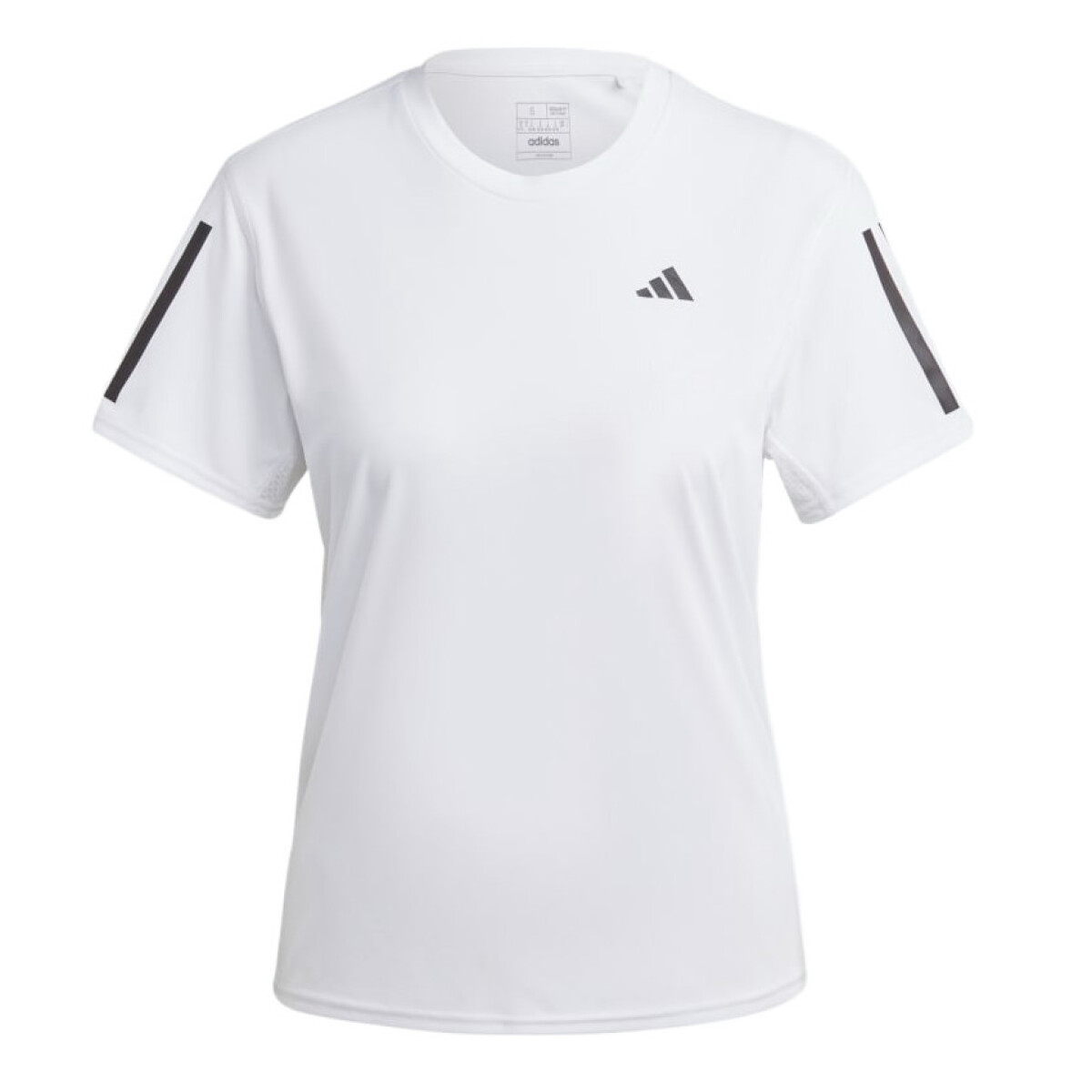 Remera de Mujer Adidas Own the Run - Blanco - Negro 