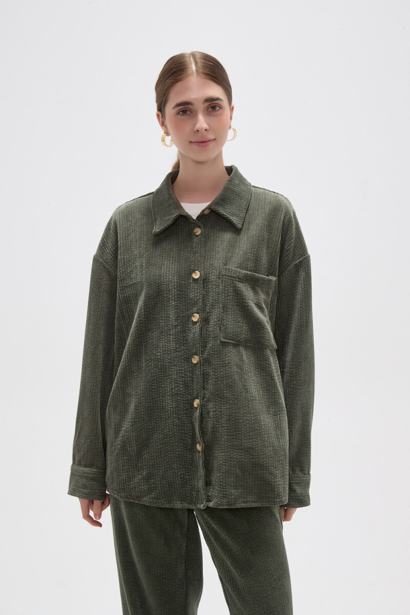 Camisa Ligu - Verde Oliva 