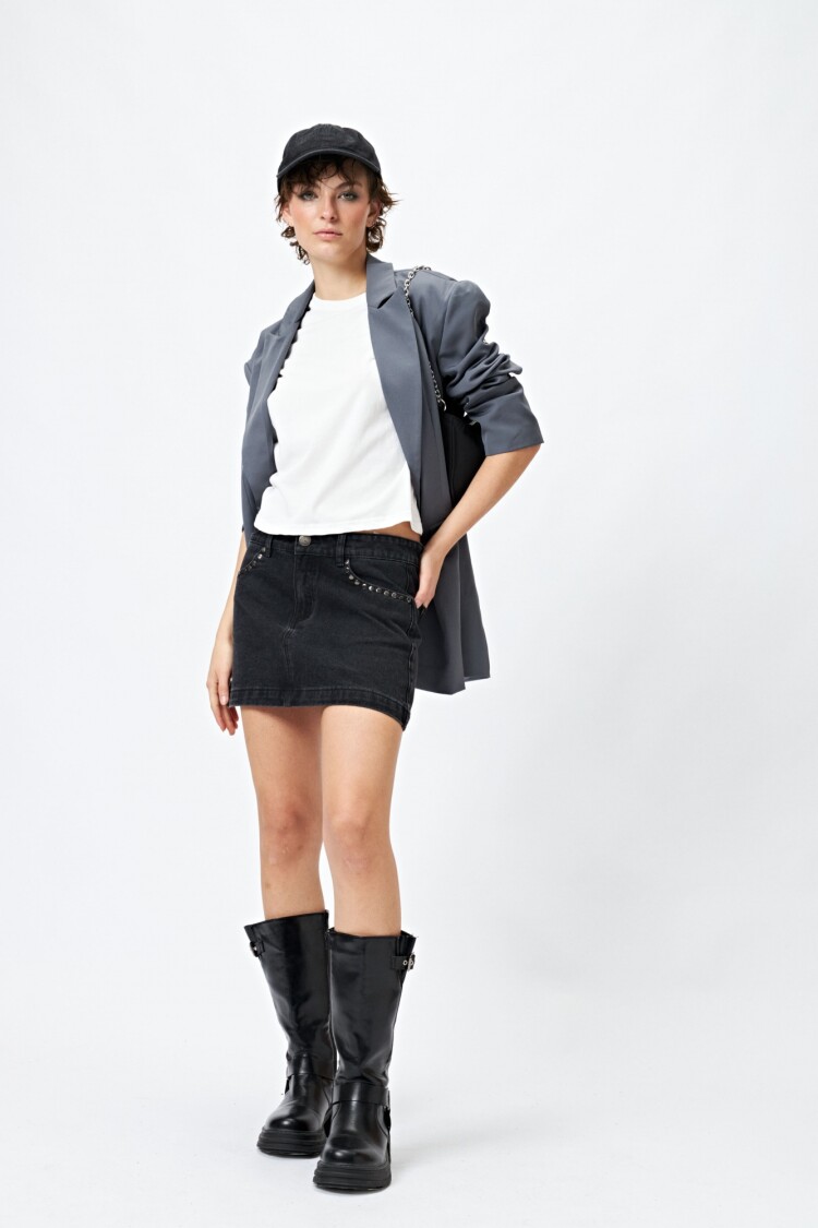 FALDA STONE Negro