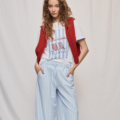 PANTALÓN ROMA Celeste