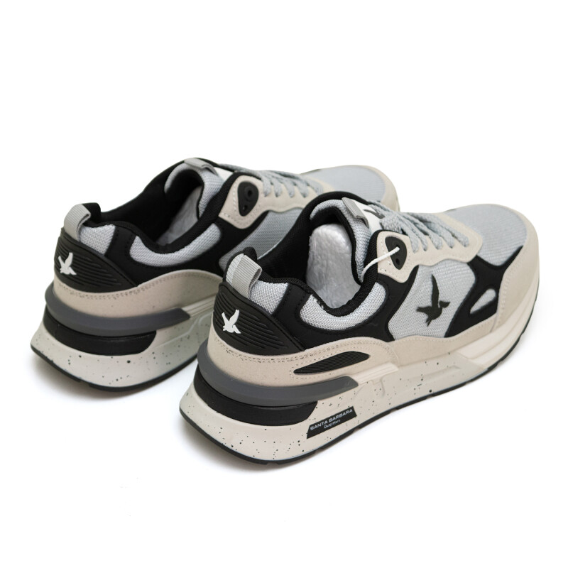 Championes Santa Barbara Roma de Hombre Gris-negro