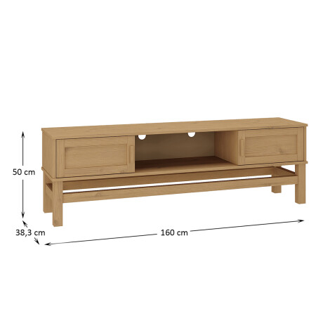 RACK APARADOR PARA TV O AUDIO 2 PUERTAS EN MADERA MACIZA RACK APARADOR PARA TV O AUDIO 2 PUERTAS EN MADERA MACIZA